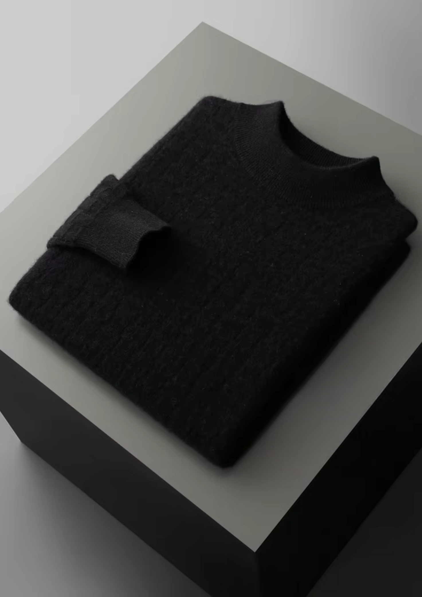 Cavallo WOOL TEXTURED MOCKNECK