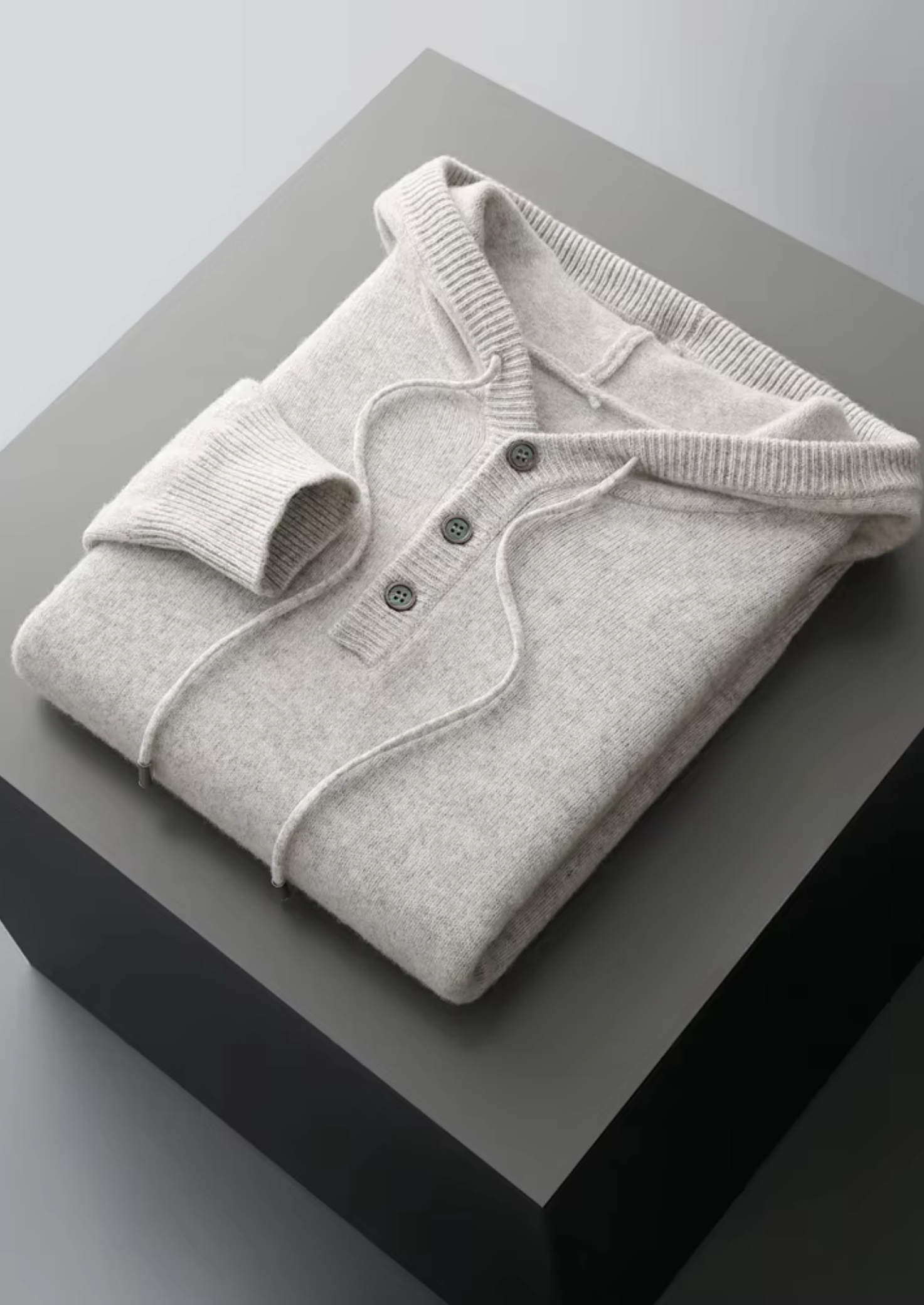 Cavallo WOOL BUTTON HOODIE