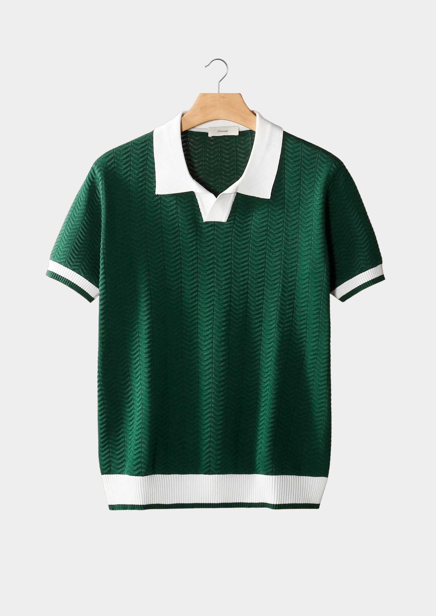 CAVALLO CONTRAST TEXTURED POLO