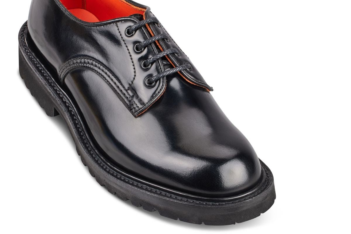 Linda Derby Tramper Shoe - Black Bookbinder