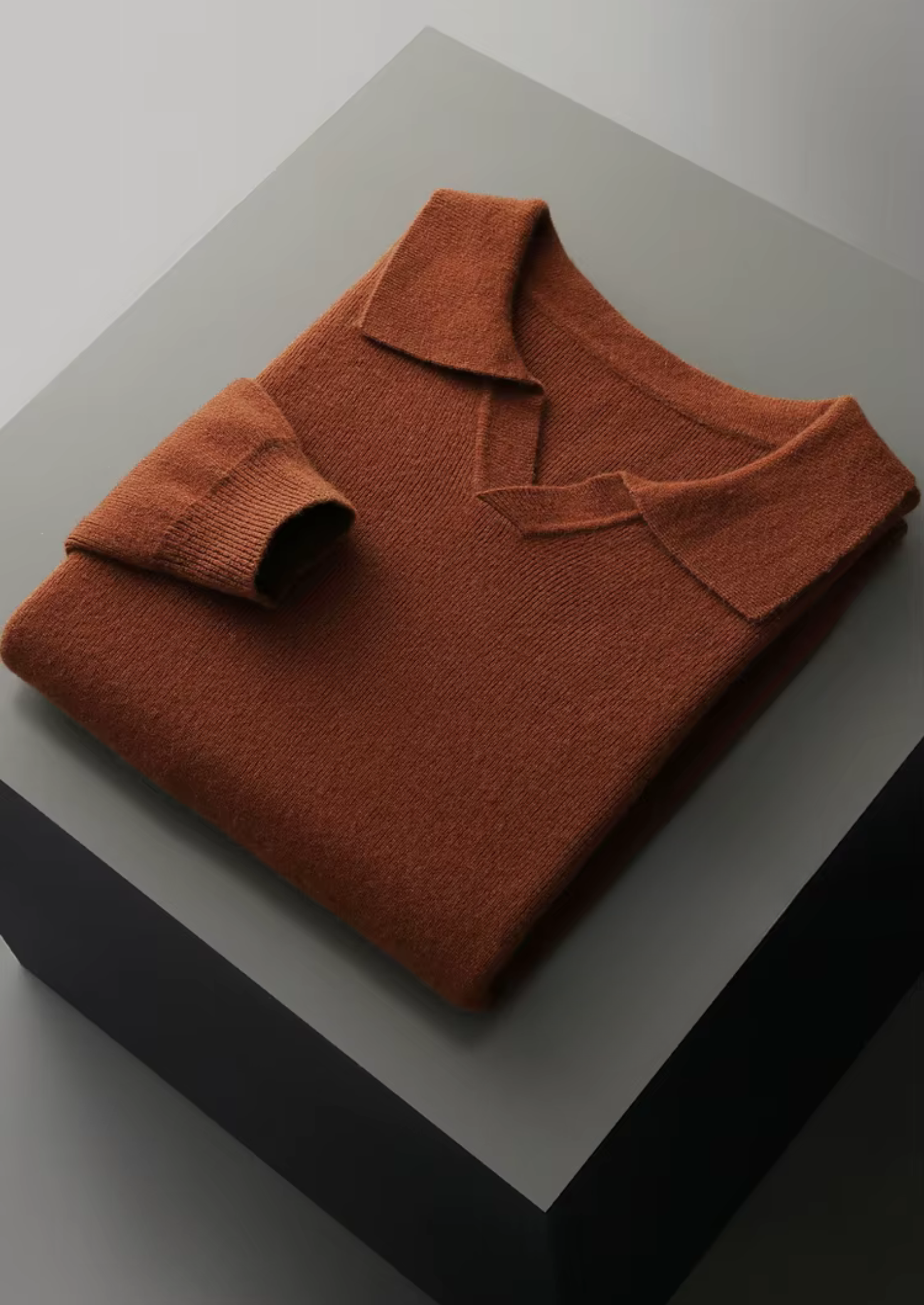 Cavallo Wool Ribbed Buttonless