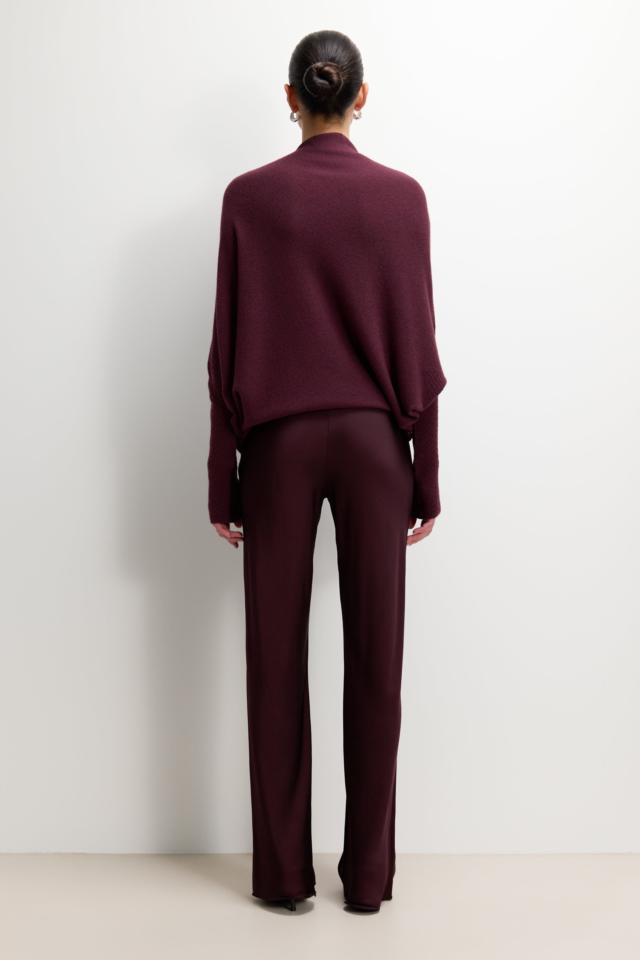 Asymmetric Draped | Amethyst Plum | Seamless Knit