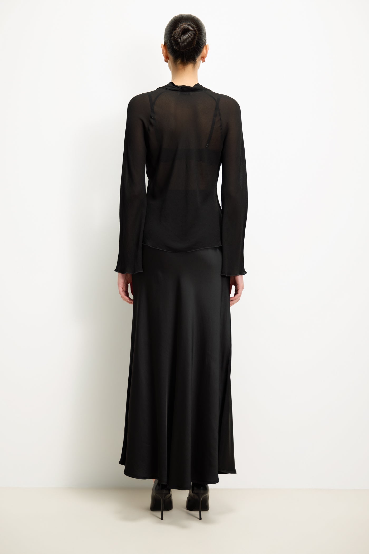 Serafina Chiffon Blouse | Black